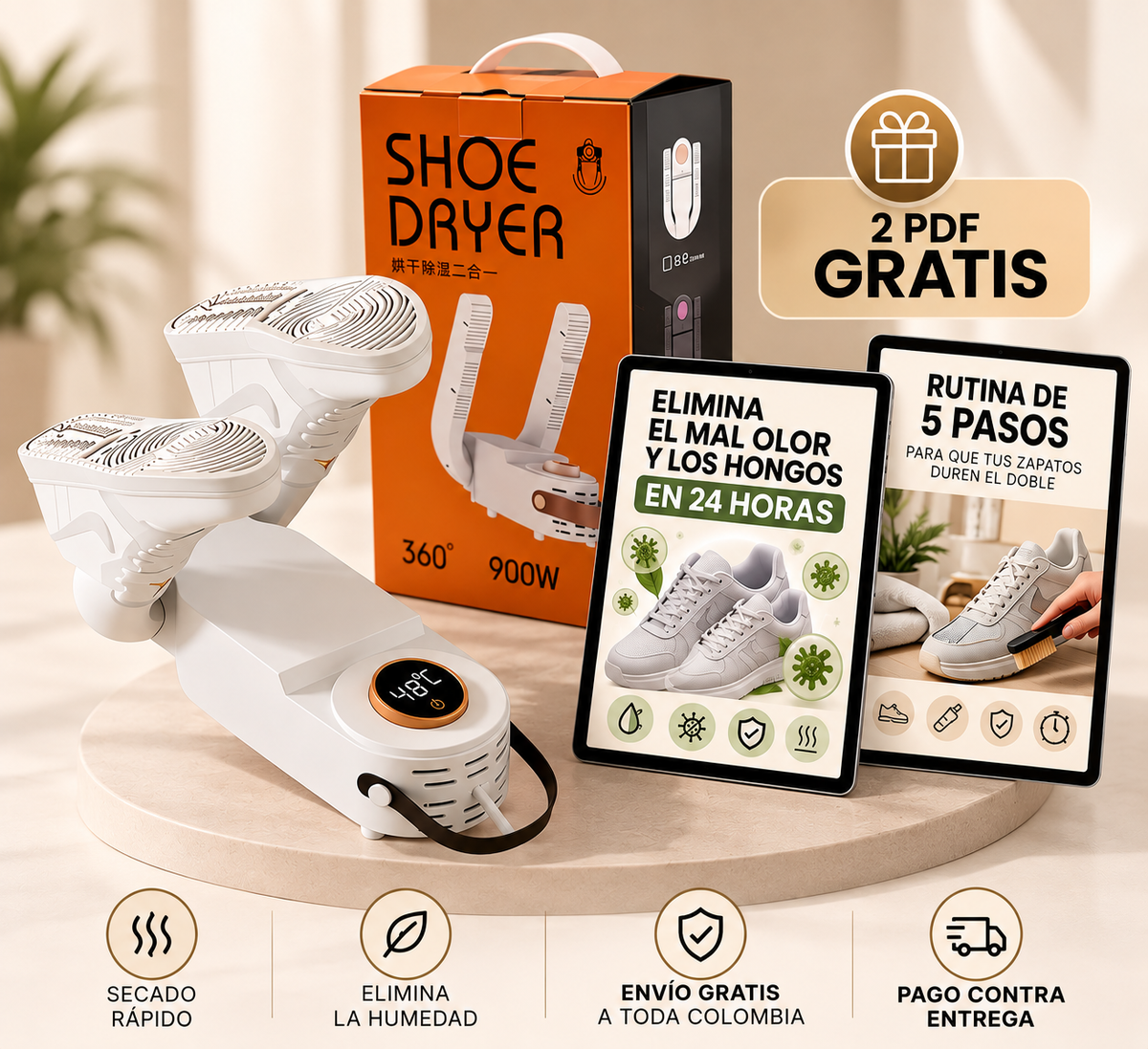 SECADOR DE ZAPATOS 360°